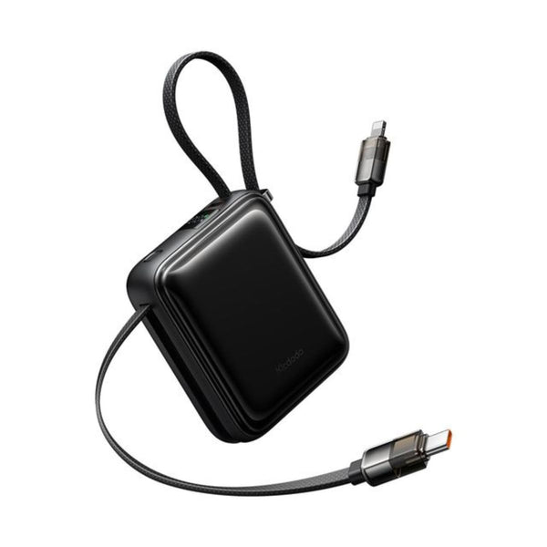 MCDODO MC-2550 22.5W Digital Display 10000mAh Mini Power Bank Built-in Cables(USB-C+Lightning)
