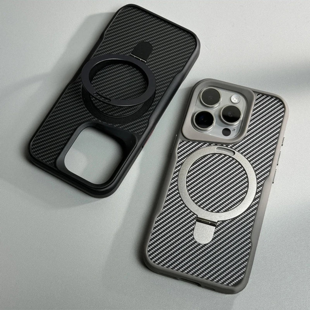 iPhone AirFlow Shield Carbon MagSafe Stand Case