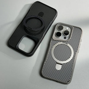 iPhone AirFlow Shield Carbon MagSafe Stand Case