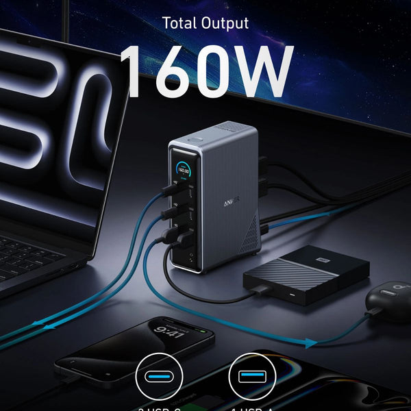 ANKER Prime Charging Docking Station (14-in-1, Dual Display, 160W) A83B62A1