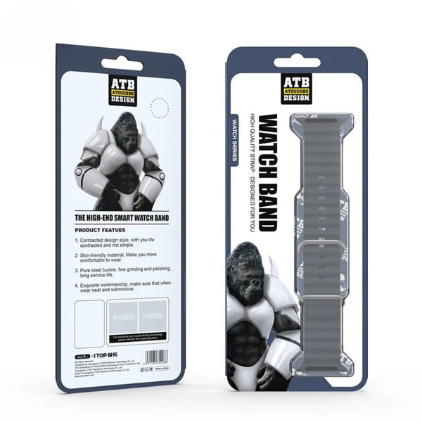 ATB Ocean Double Button Silicone Apple Watch Band
