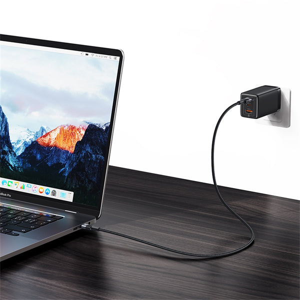 USAMS SJ727 240W Aluminum Alloy Data Cable Type-C To Type-C - SY Series 1.2M