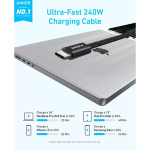 ANKER ZOLO USB-C to USB-C Cable (240W) A8060H11