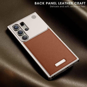 Samsung Leather Metal Frameless Aromatherapy MagSafe Case