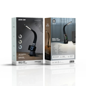 Green Lion MAG LED Gooseneck Desk Lamp with Wireless Charger
