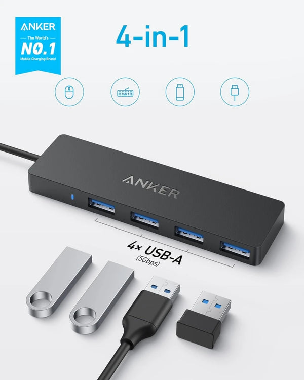 Anker USB-C Data Hub (4-in-1, 5Gbps)
