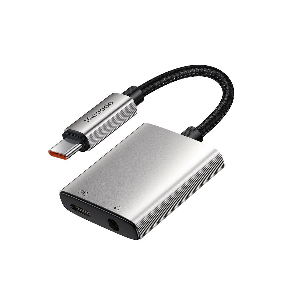 MCDODO CA-5050 2 in 1 USB-C to USB-C+3.5mm Audio Adapter
