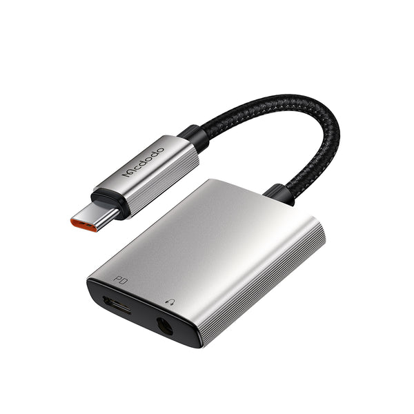 MCDODO CA-5050 2 in 1 USB-C to USB-C+3.5mm Audio Adapter