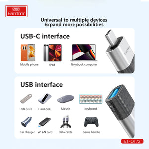 Earldom ET-OT72 USB to Type-c Adapter