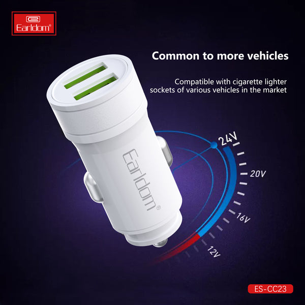 Earldom ES-CC23 Car Charger With Cable