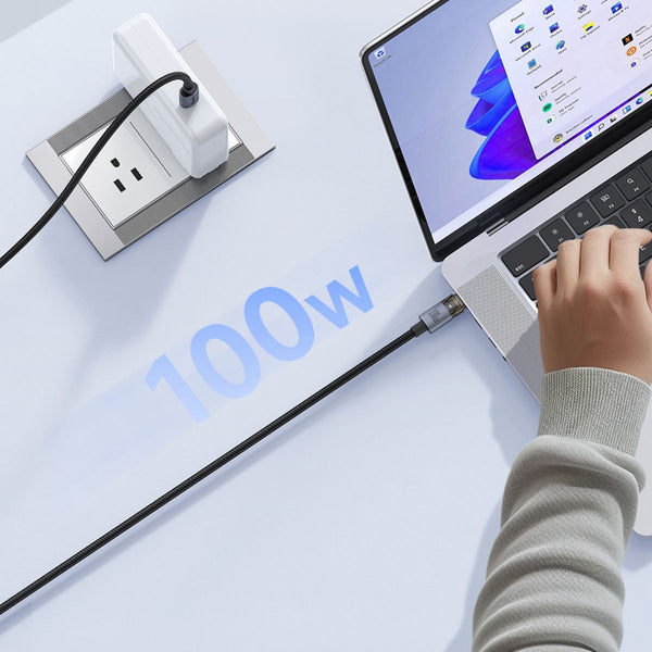 MCDODO CA-5580 Transparent Cable with Charging Light 1.2m