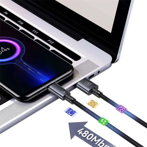 USAMS US-SJ668 Micro 2A Aluminum Alloy Fast Charging & Data Cable-Sufeng Series 1.2M