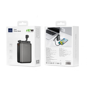 WiWU New Tank Power bank 67W Fast Charging 20000mAh Power Bank P012