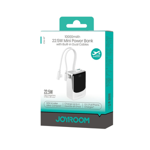 JOYROOM JR-PC1 22.5W Mini Power Bank with Built-in Cables 10000mAh