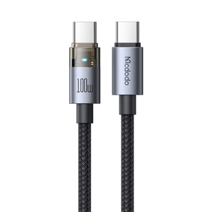 MCDODO CA-5580 Transparent Cable with Charging Light 1.2m
