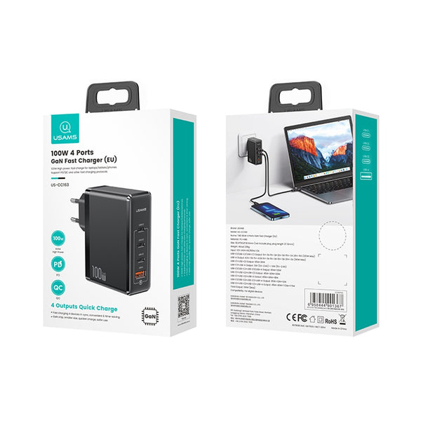 USAMS US-CC163 T50 100W 4 Ports ACCC GaN Fast Charger