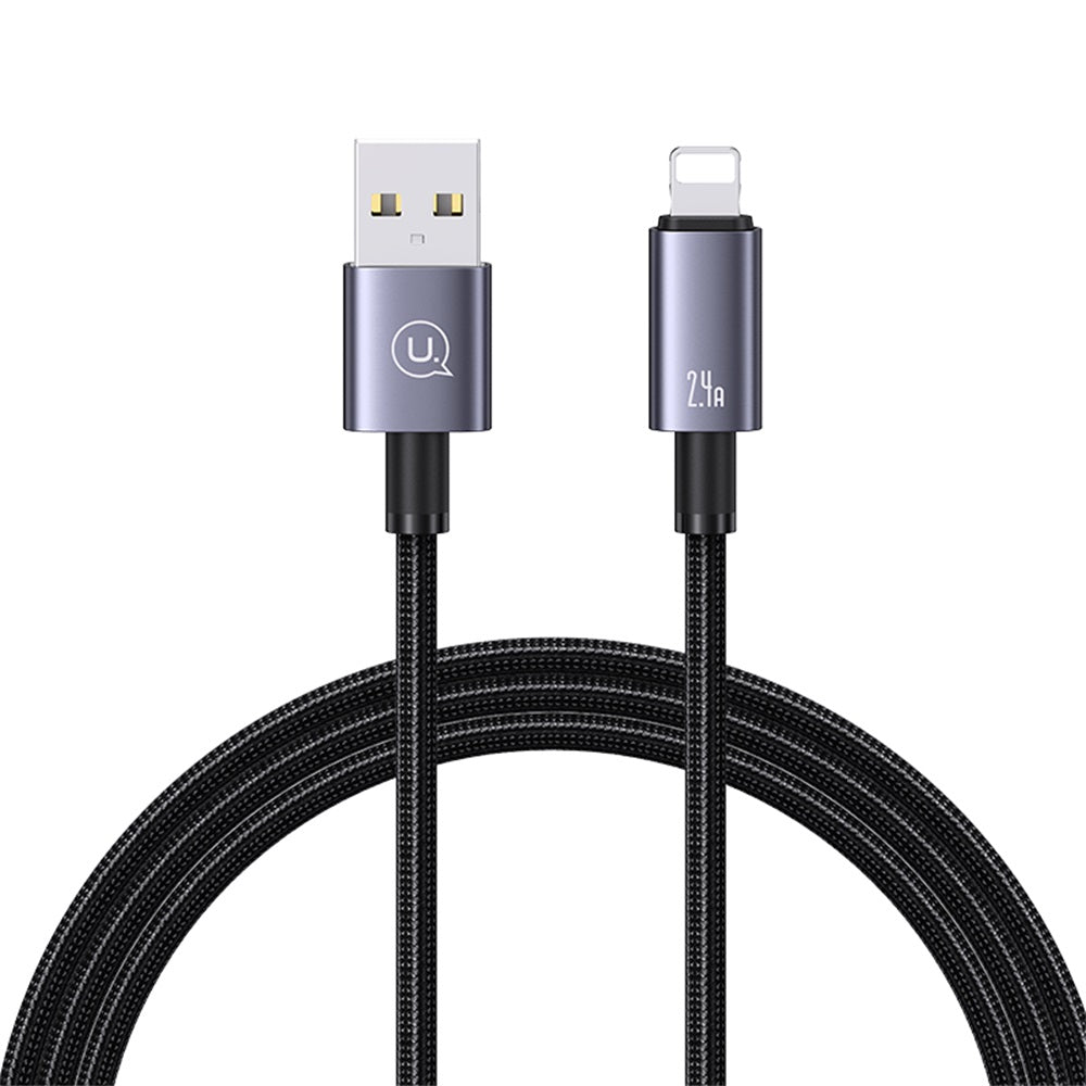 USAMS US-SJ667 Lightning 2.4A Aluminum Alloy Fast Charging & Data Cable-Sufeng Series 1.2M