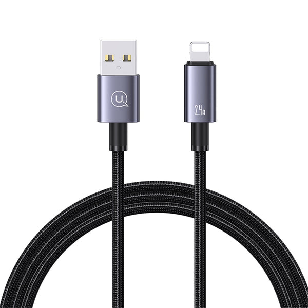 USAMS US-SJ667 Lightning 2.4A Aluminum Alloy Fast Charging & Data Cable-Sufeng Series 1.2M