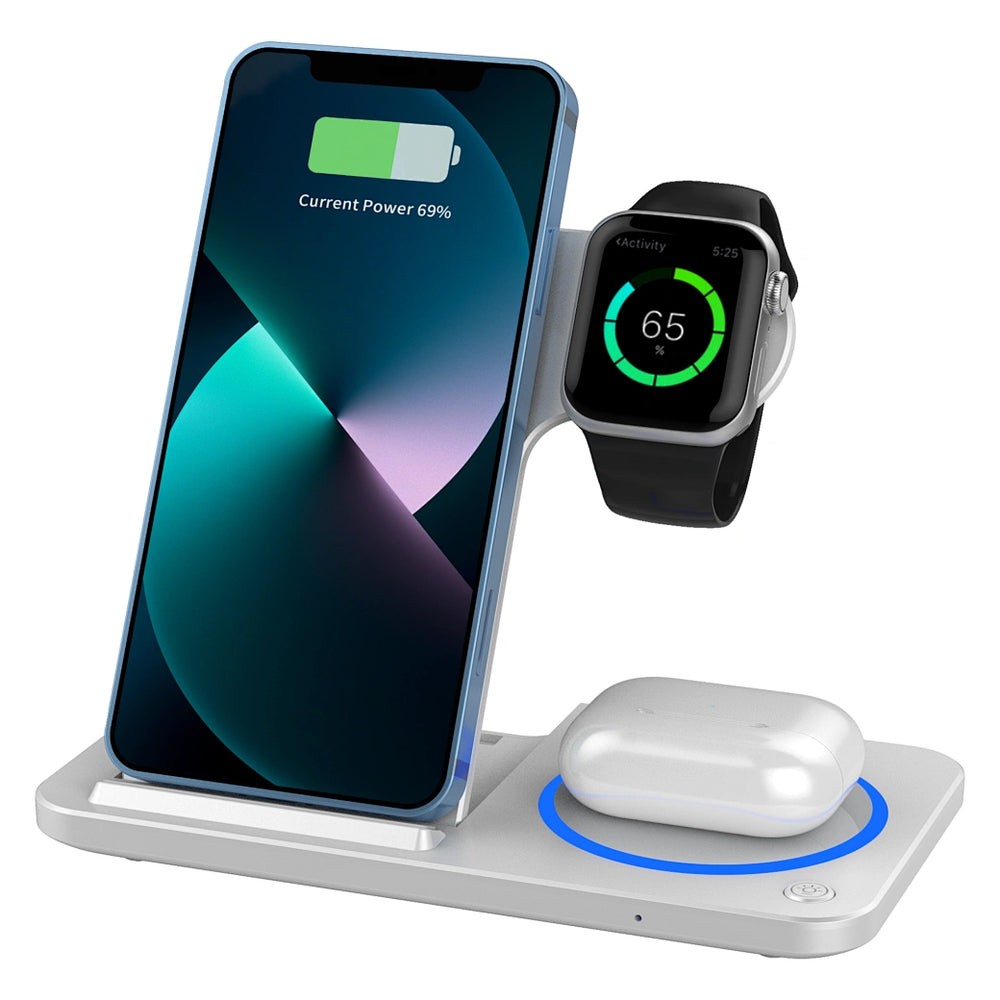 WIWU W020 3-IN-1 Wireless Charger