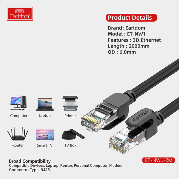 Earldom ET-NW1 Network Cable