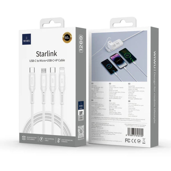 WiWU StarLink C-C+L+M Cable Wi-C046E