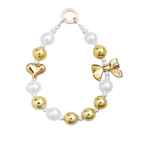 PICOCICI Stremer Bow Peach Mobile Charm