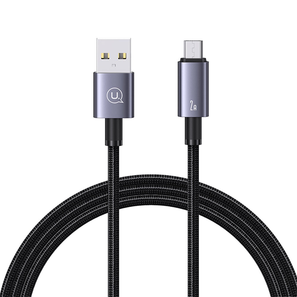 USAMS US-SJ668 Micro 2A Aluminum Alloy Fast Charging & Data Cable-Sufeng Series 1.2M