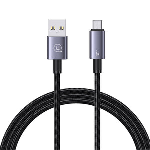 USAMS US-SJ668 Micro 2A Aluminum Alloy Fast Charging & Data Cable-Sufeng Series 1.2M