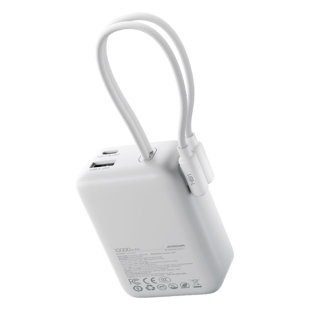 JOYROOM JR-PC1 22.5W Mini Power Bank with Built-in Cables 10000mAh