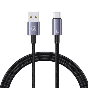 USAMS US-SJ663 Type-C 3A Aluminum Alloy Fast Charging & Data Cable-Sufeng Series 1.2M