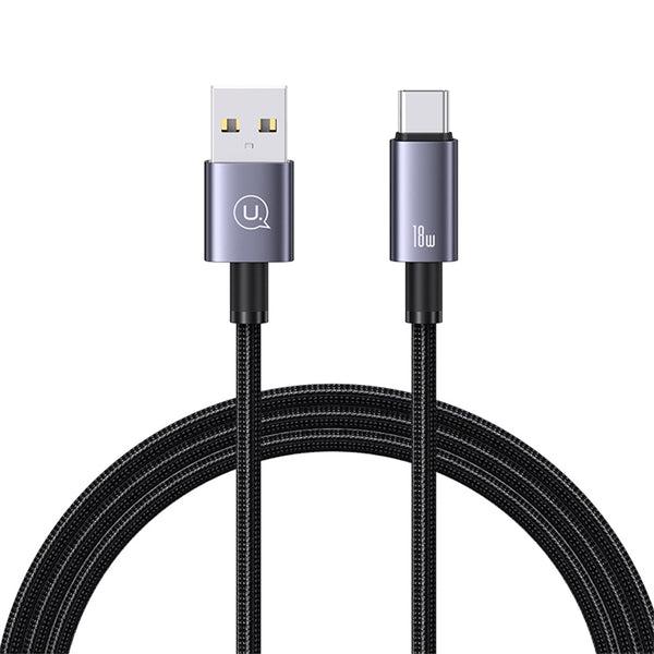 USAMS US-SJ663 Type-C 3A Aluminum Alloy Fast Charging & Data Cable-Sufeng Series 1.2M