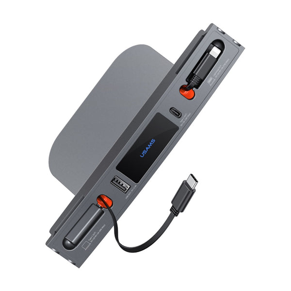 USAMS US-SJ649 60W 4 ports Car Central Control Charging HUB For Tesla 3/YC