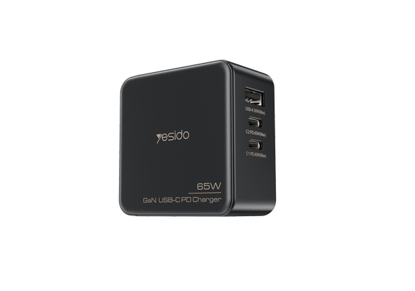 Yesido YC42 GaN 3 Ports Charger 3 in 1 Replicable charging plug 65W Mini Fast Charger