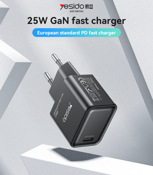 Yesido YC62 Portable 25W PD Low Temperature Fast Charging GaN Fast Charger