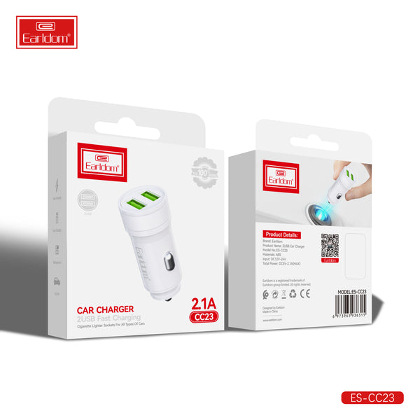 Earldom ES-CC23 Car Charger With Cable