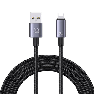 USAMS US-SJ667 Lightning 2.4A Aluminum Alloy Fast Charging & Data Cable-Sufeng Series 1.2M