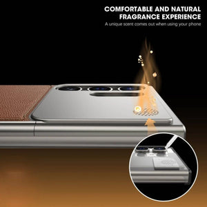 Samsung Leather Metal Frameless Aromatherapy MagSafe Case