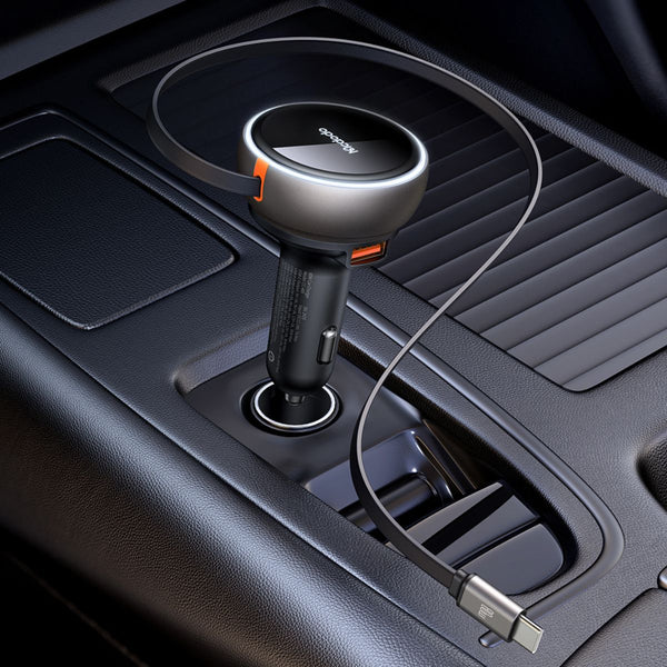 MCDODO CC-4850 80W Car Charger Built-in 80cm Retractable Cable