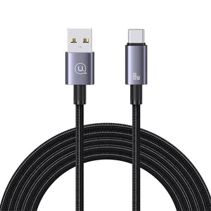 USAMS US-SJ663 Type-C 3A Aluminum Alloy Fast Charging & Data Cable-Sufeng Series 1.2M