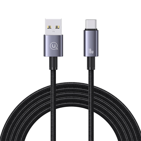 USAMS US-SJ663 Type-C 3A Aluminum Alloy Fast Charging & Data Cable-Sufeng Series 1.2M