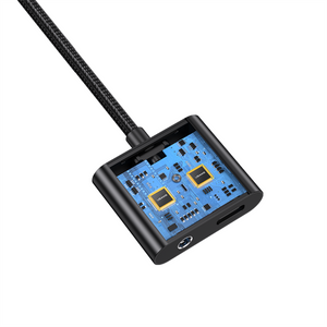 USAMS US-SJ598 AU15 Type-C to 3.5DC Audio Adapter With PD 60W Charging Port