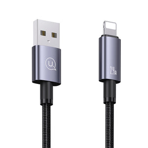 USAMS US-SJ667 Lightning 2.4A Aluminum Alloy Fast Charging & Data Cable-Sufeng Series 1.2M