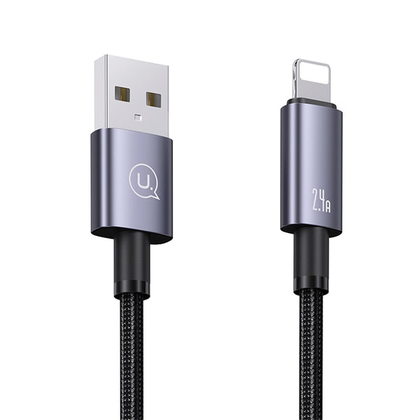USAMS US-SJ667 Lightning 2.4A Aluminum Alloy Fast Charging & Data Cable-Sufeng Series 1.2M