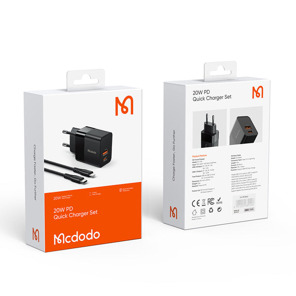 MCDODO CH-1952 20W Charger 1.2m Lightning Cable