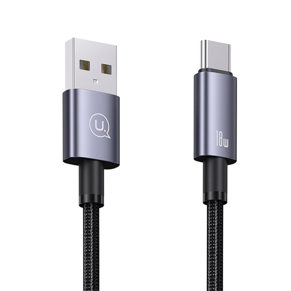 USAMS US-SJ663 Type-C 3A Aluminum Alloy Fast Charging & Data Cable-Sufeng Series 1.2M