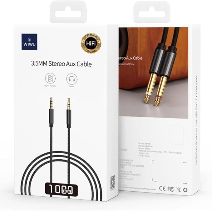 WIWU YP01 3.5mm AUX Audio Cable