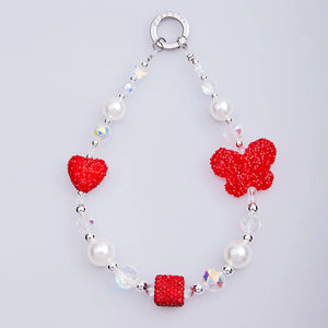 PICOCICI Butterfly Pearl Mixed Phone Charm