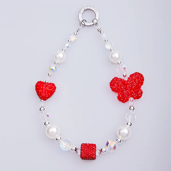 PICOCICI Butterfly Pearl Mixed Phone Charm