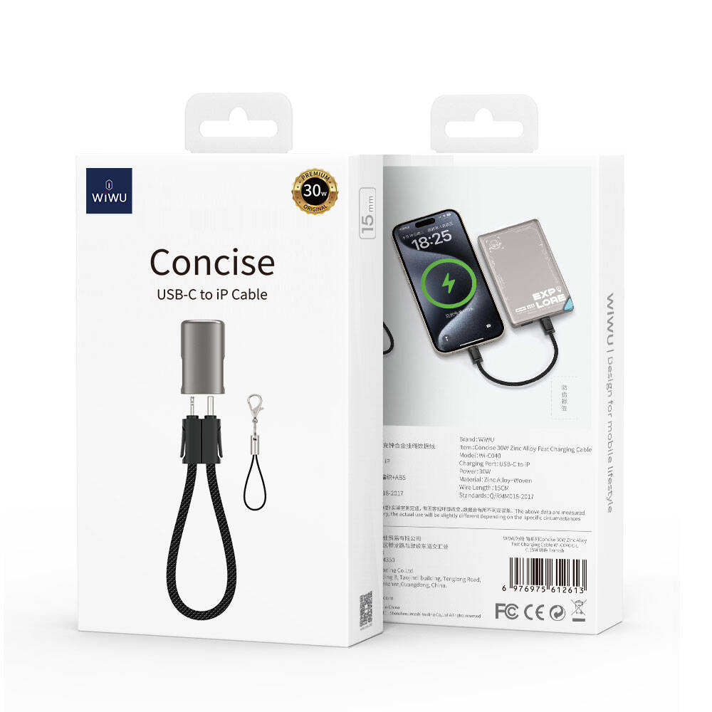 WIWU Wi-C040 Concise Cable 30W 15cm