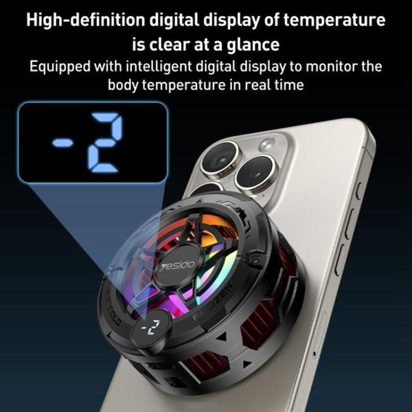 C226 Semiconductor Refrigeration Fast Cooling With LED Status Display Magnetic Mobile Phone Cooler